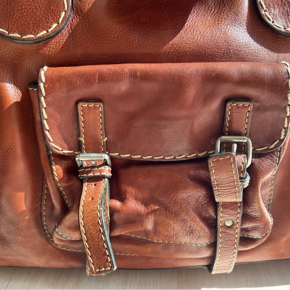 Vintage Chloe cognac leather tote , solid construction ,great condition , roomy - Picture 3 of 5
